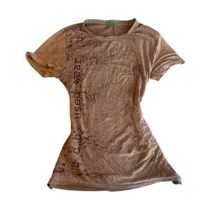 United‎ Colors of Benetton Women's "Used Wear" Graphic T Shirt